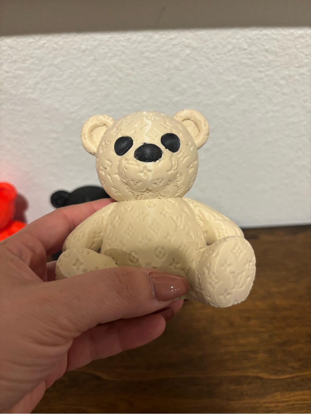 3D Printed Embossed Teddy Bear Figurine (Choose 1) - Picture 8 of 16